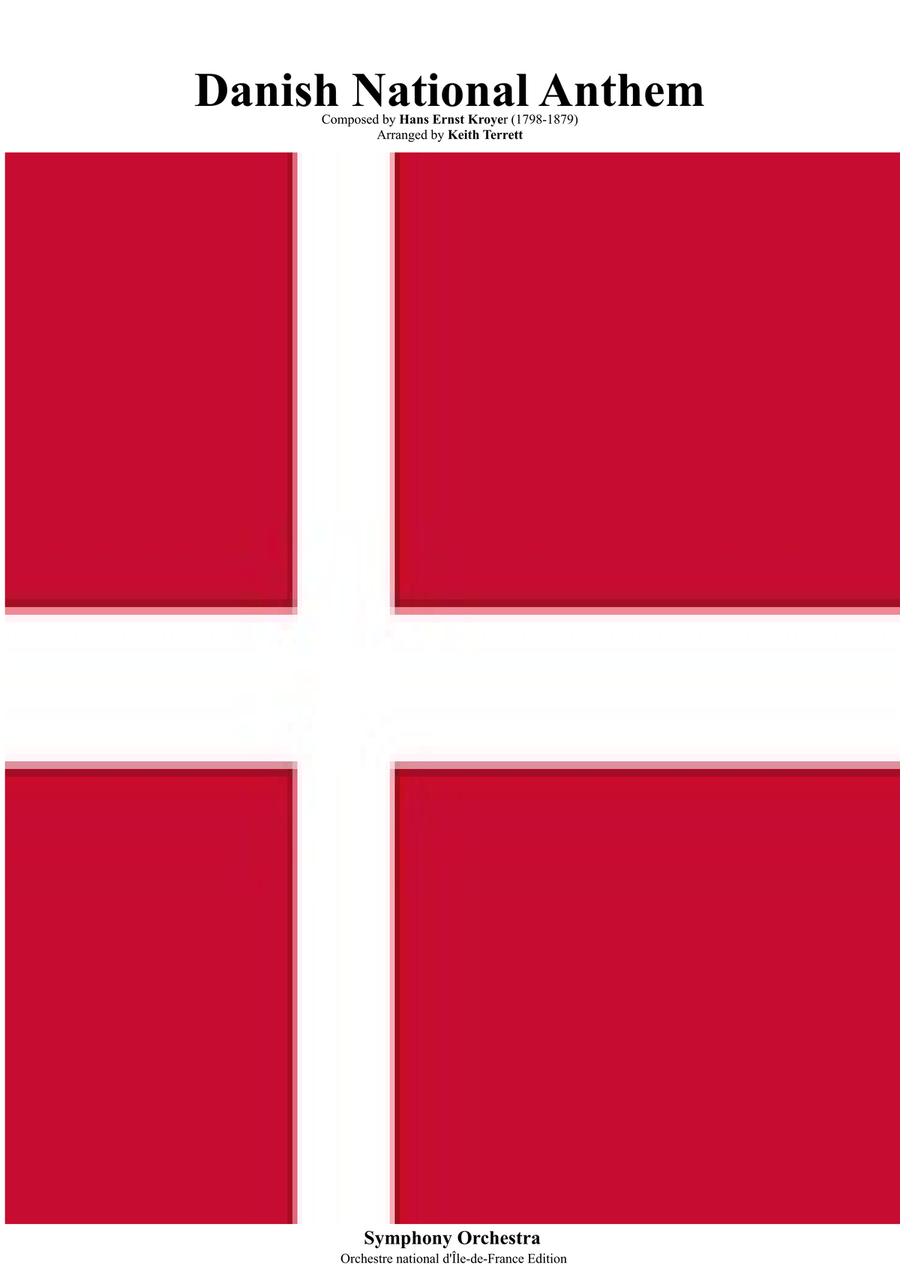 Danish National Anthem (Orchestre national d'Île-de-France Edition) Full Orchestra scores gallery preview page 1