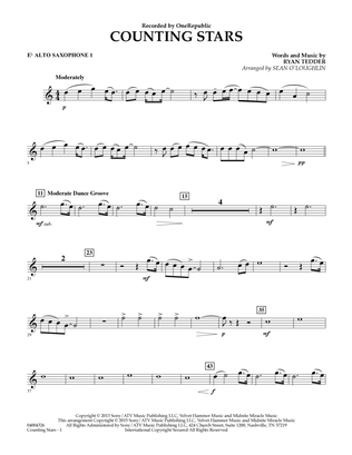 Counting Stars - Eb Alto Saxophone 1