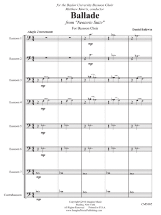 Ballade for Bassoon Choir