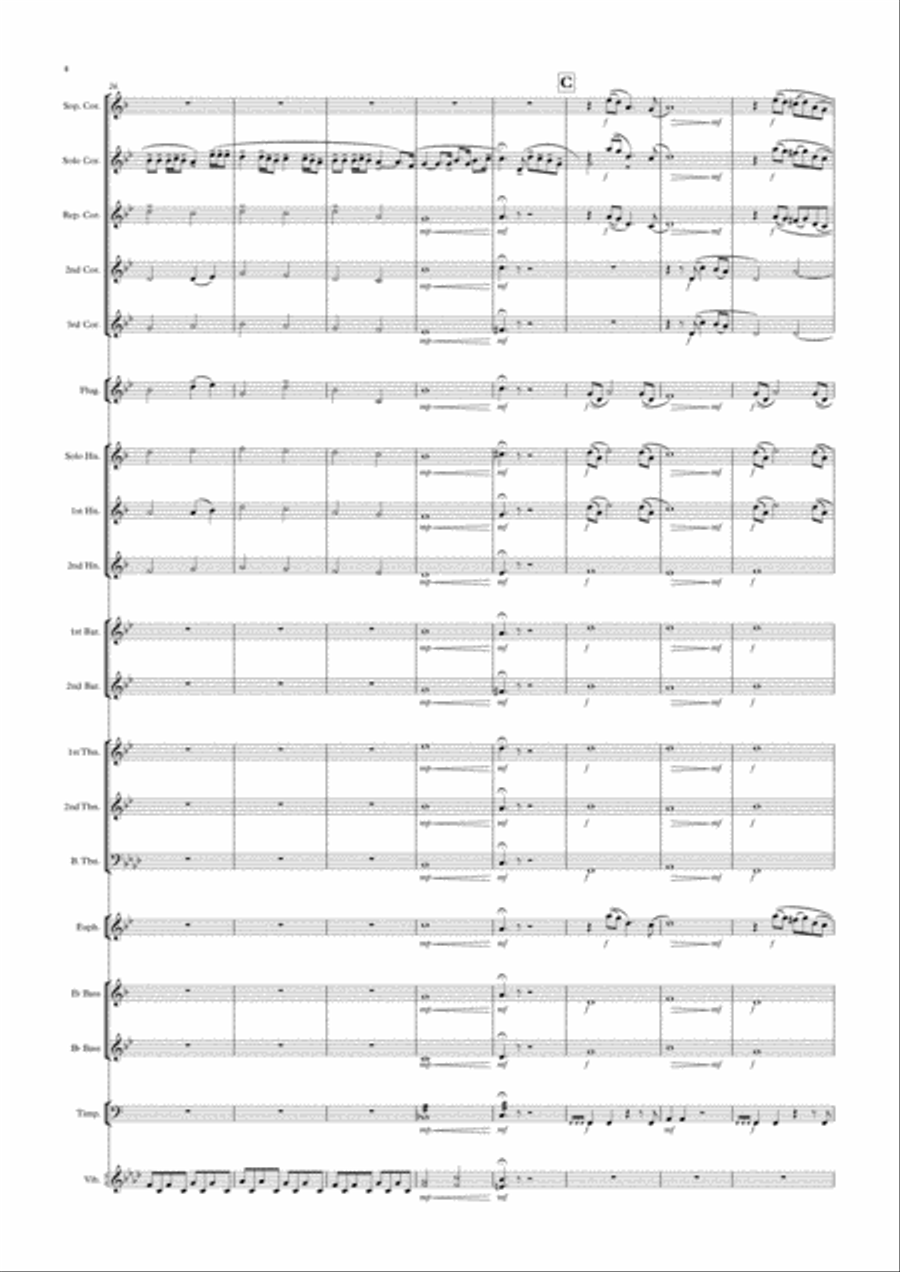 Writing's On The Wall from the film SPECTRE Brass Ensemble scores gallery preview page 4