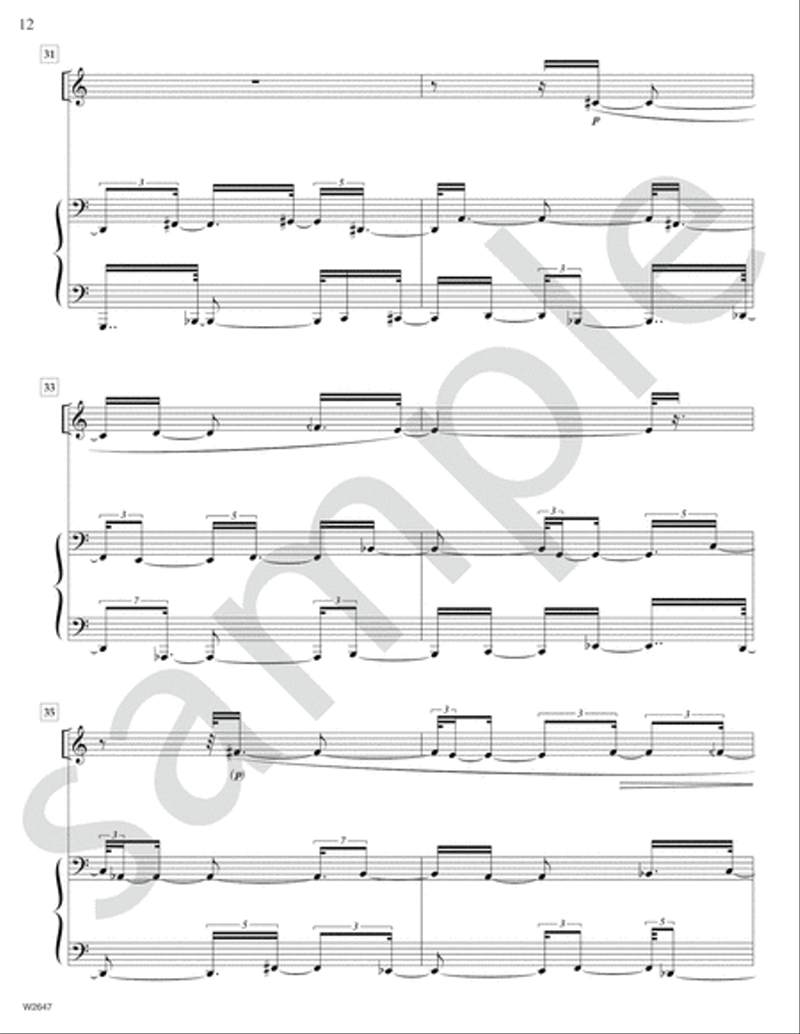 Rendition Bass Clarinet scores gallery preview page 10