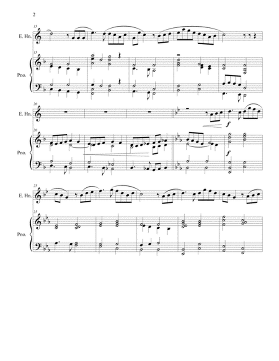 Danny Boy, a Londonderry Air arranged for English Horn and Piano image number null