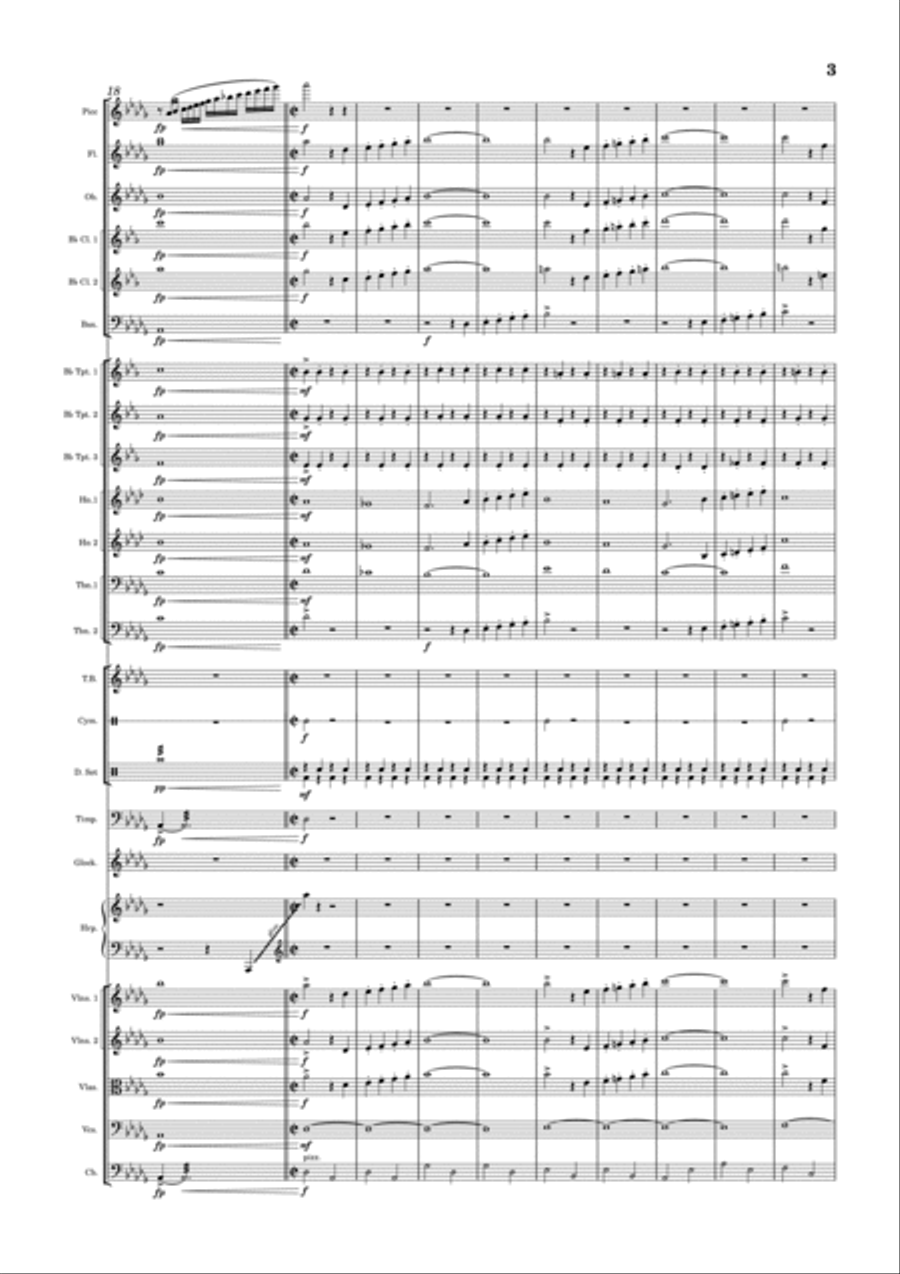 Overture (the Sound Of Music) Full Orchestra scores gallery preview page 3