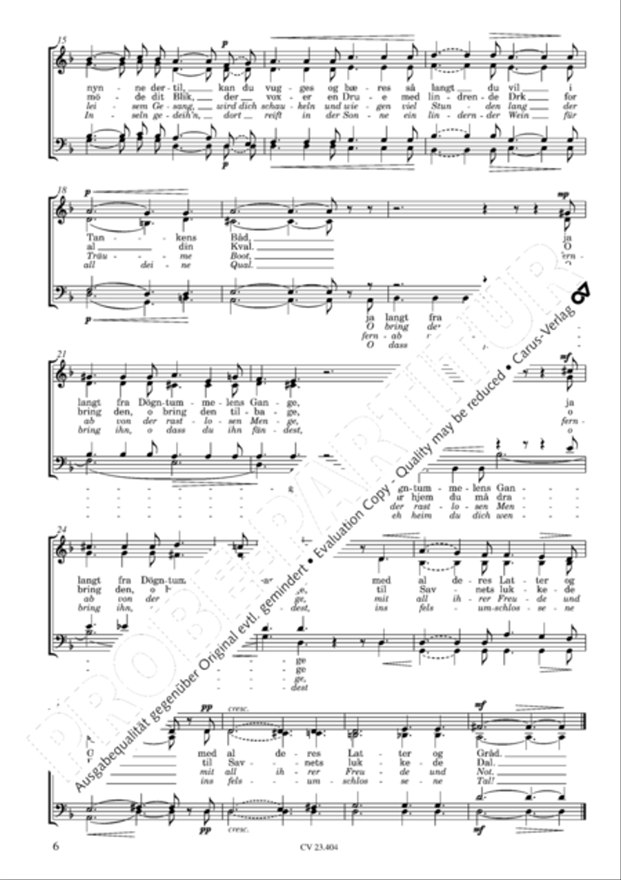 Peterson-Berger: 8 Sanger Choir scores gallery preview page 7