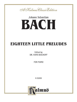 Book cover for Eighteen Little Preludes
