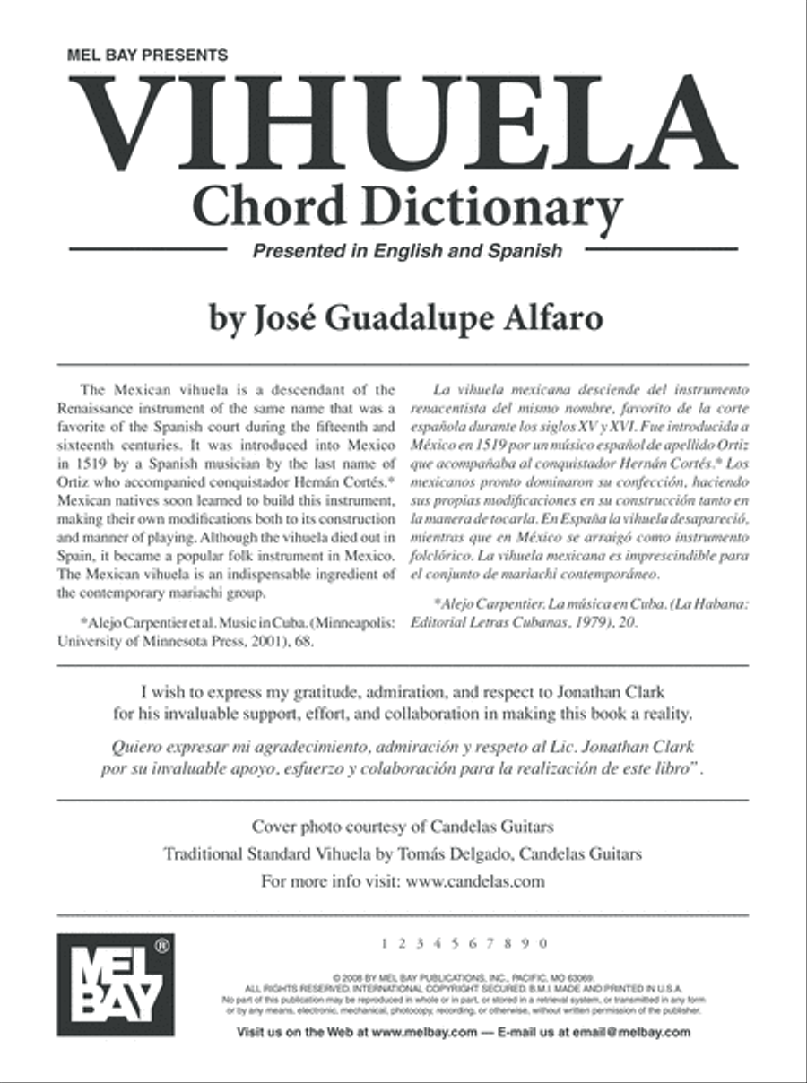 Vihuela Chord Dictionary Dictionaries scores gallery preview page 2