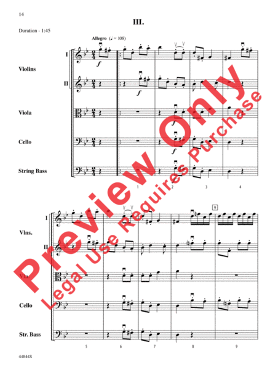 Concerto Grosso, Opus 6, No. 8 String Orchestra scores gallery preview page 35