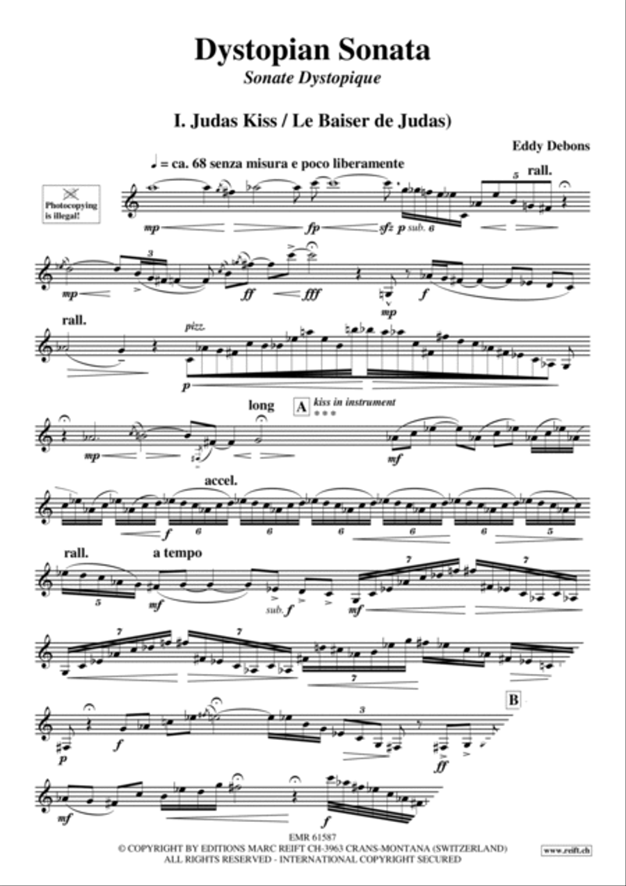 Dystopian Sonata Baritone Horn scores gallery preview page 4