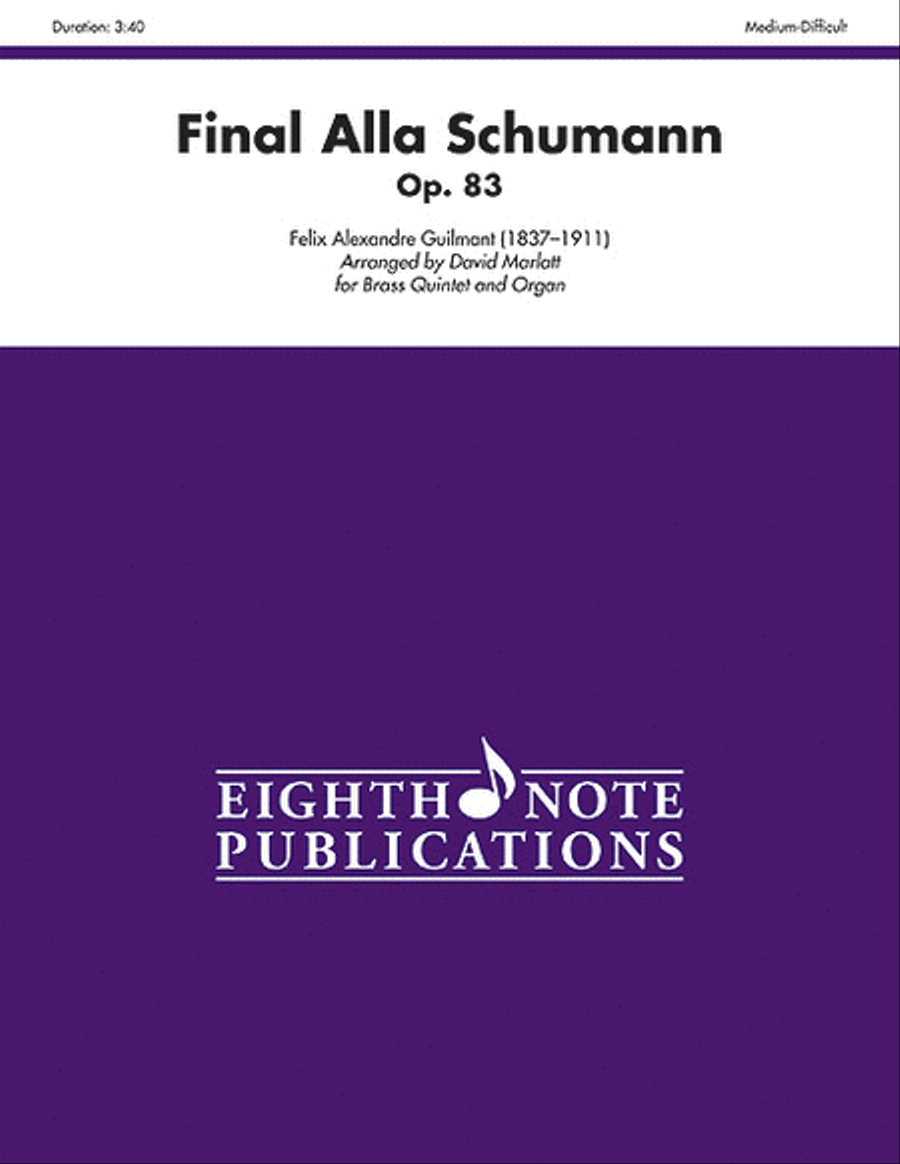Final Alla Schumann, Op. 83 Brass Ensemble scores gallery preview page 1