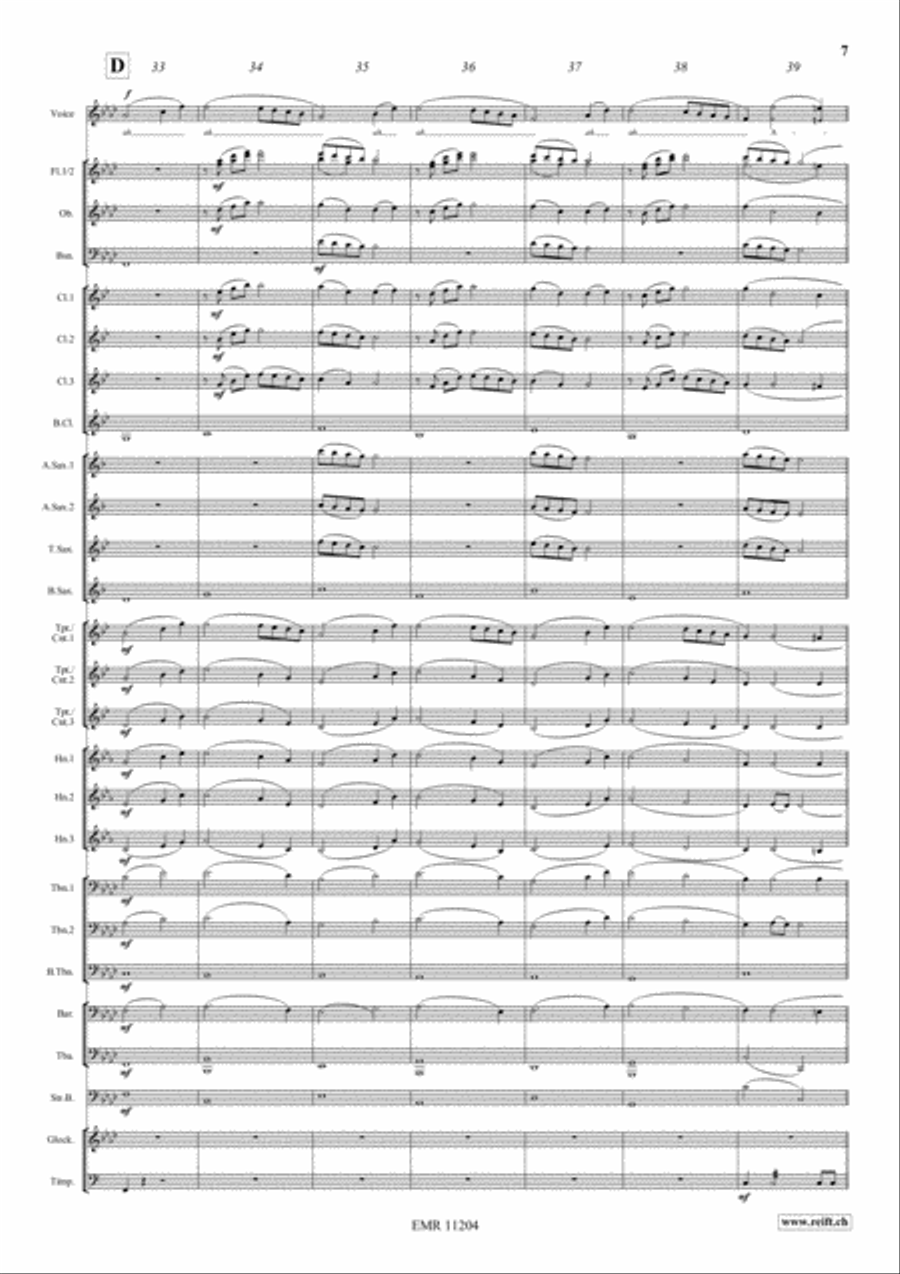 Ave Maria Concert Band scores gallery preview page 7