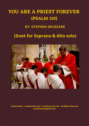 Book cover for You Are A Priest Forever (Psalm 110) (Duet for Soprano and Alto solo)
