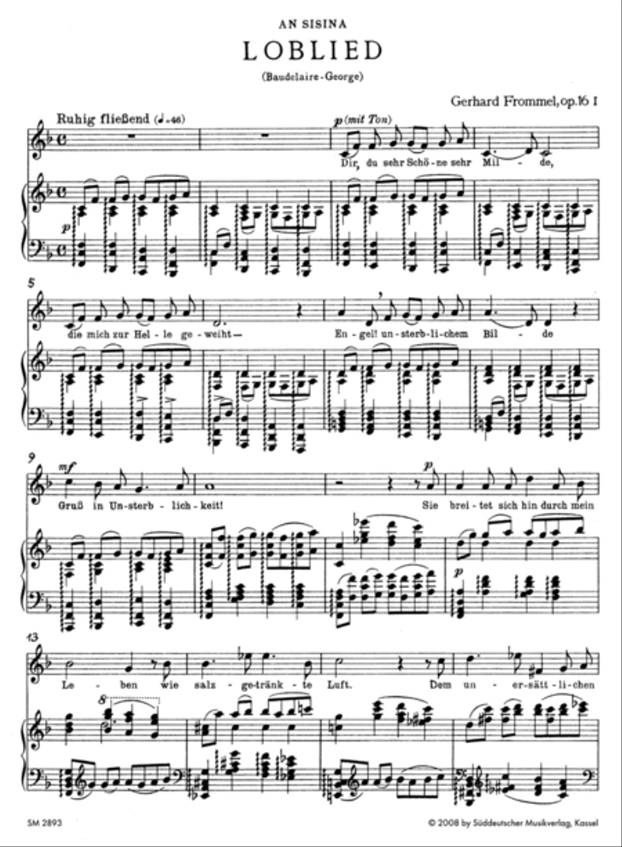 Sämtliche Lieder mit Klavierbegleitung, Band II High Voice scores gallery preview page 2