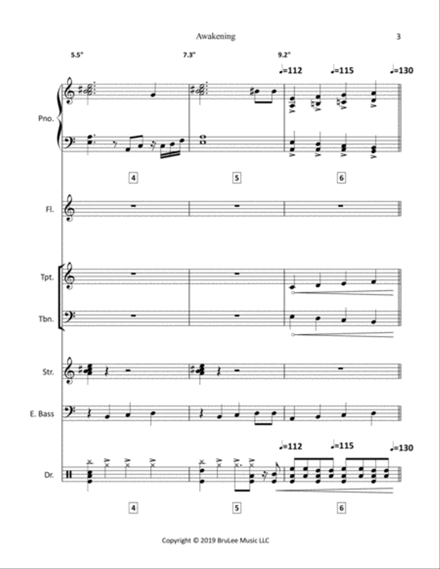 Awakening Jazz Ensemble scores gallery preview page 3