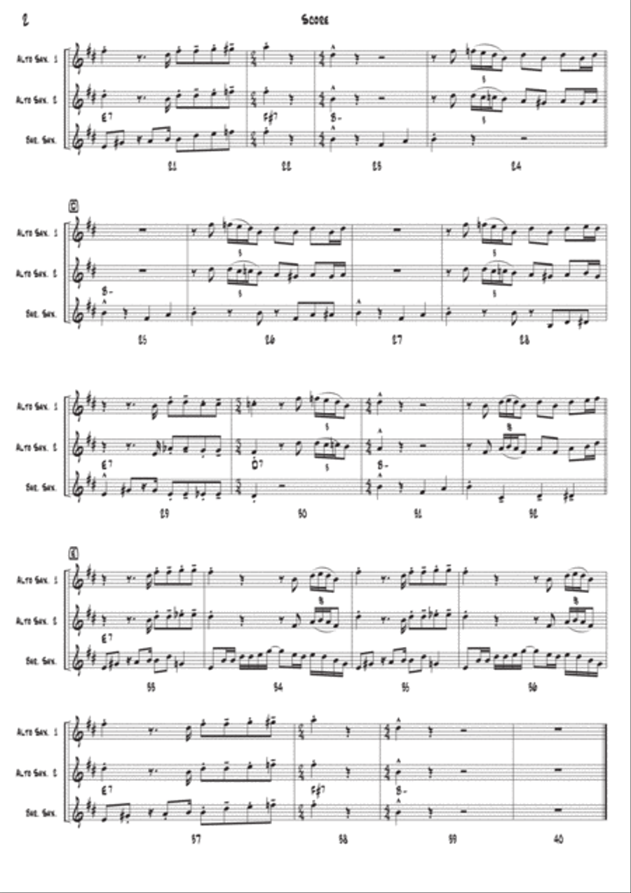 Can't Dance Woodwind Trio scores gallery preview page 3