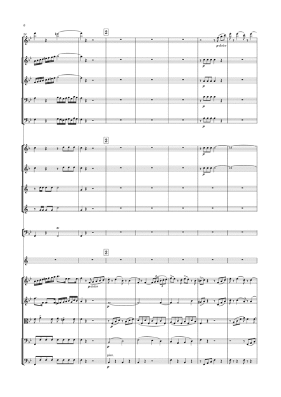 Crusell - Clarinet Concerto No.3 in B flat major, Op.11 Full Orchestra scores gallery preview page 6
