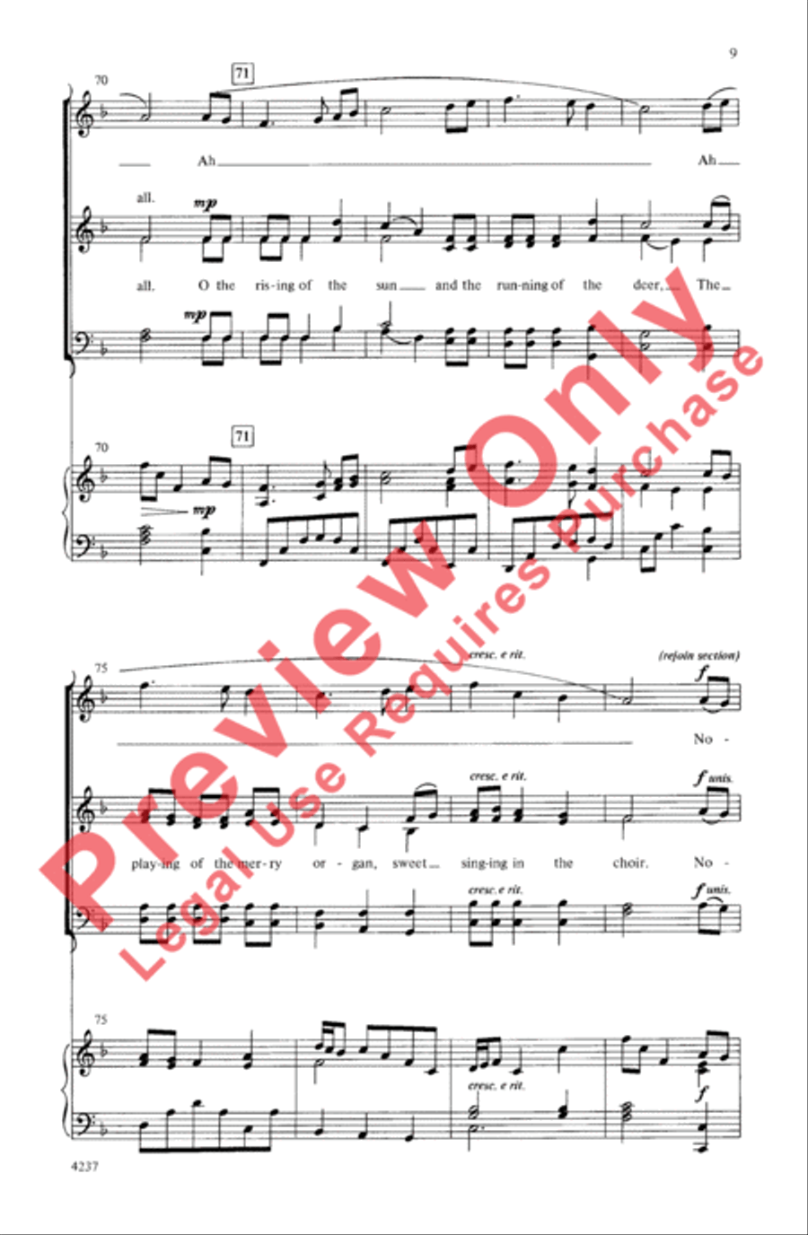 An English Christmas 4-Part scores gallery preview page 8