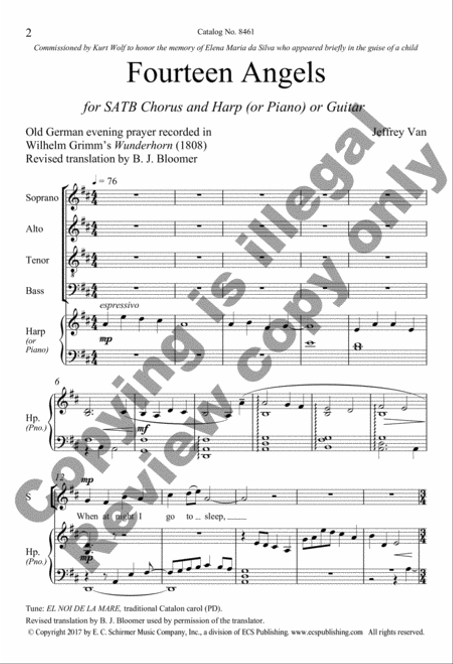 <br>Sheet music extract