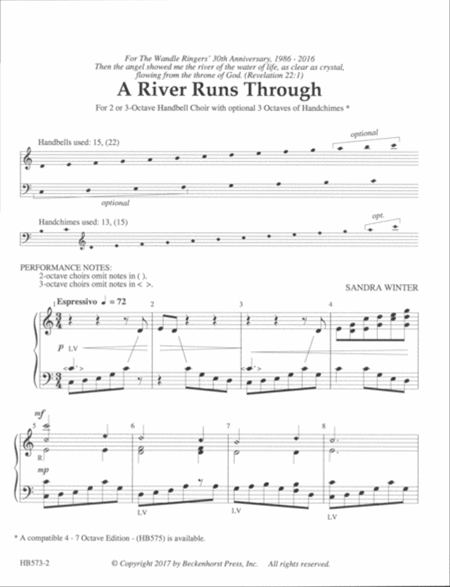 A River Runs Through - 2-3 octaves 3-Octaves scores gallery preview page 2