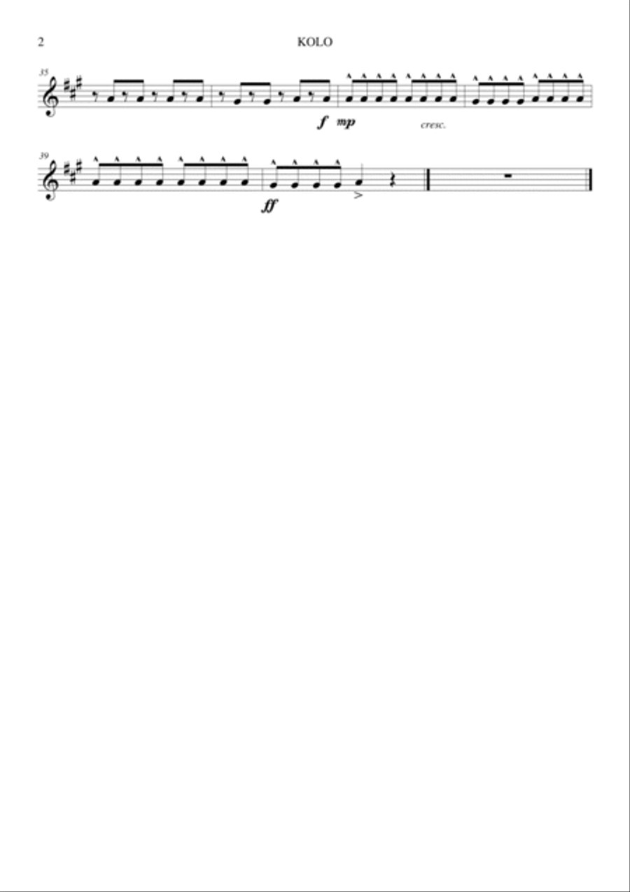 TSIGANE MUSIQUE KOLO TSIGANE MUSIQUE KOLO Woodwind Ensemble scores gallery preview page 5