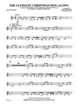 The Ultimate Christmas Sing-Along: 3rd B-flat Trumpet