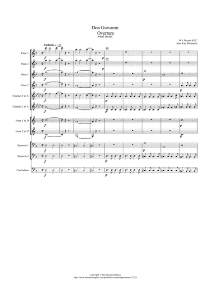 Mozart: Don Giovanni Overture K527 - wind dectet image number null