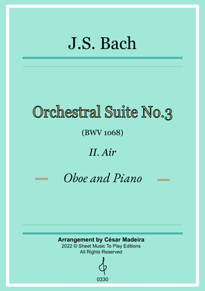 Book cover for Air on G String - Oboe and Piano (Full Score and Parts)
