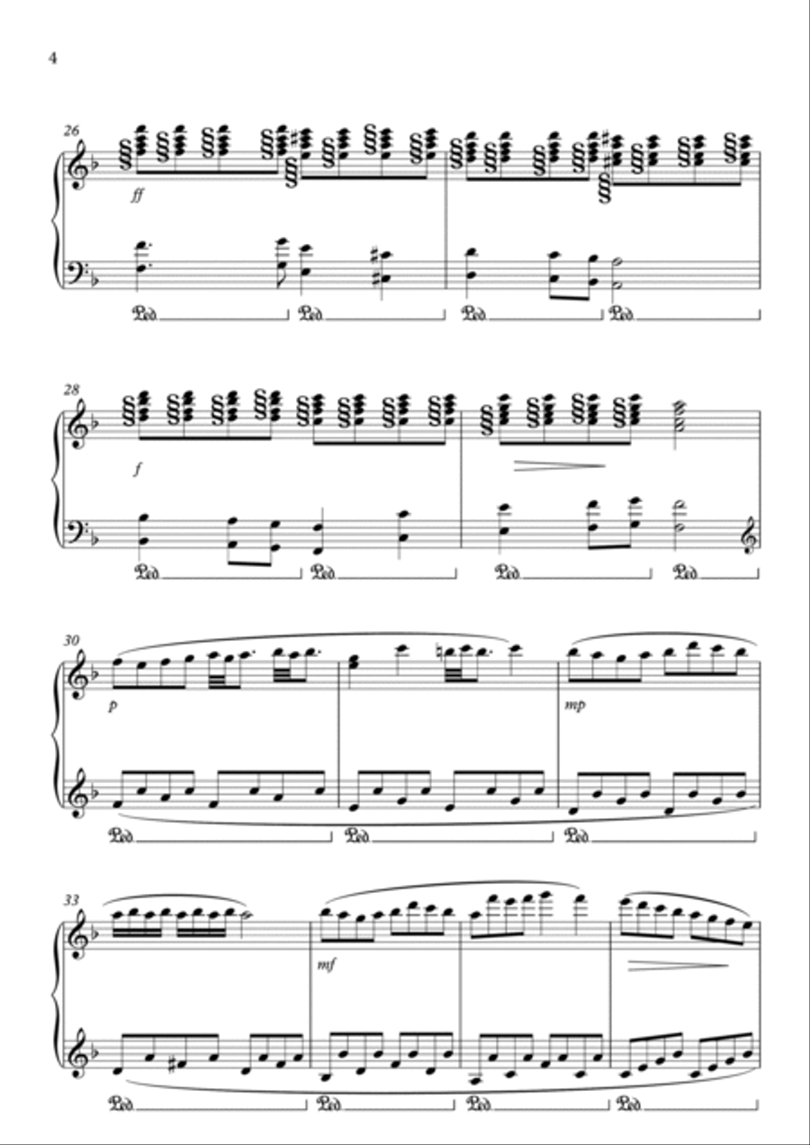 Winter Sonata Piano Solo scores gallery preview page 4