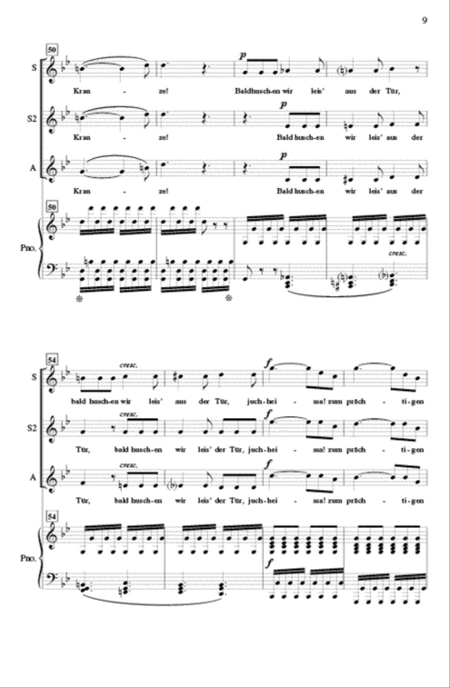 Hexenlied (Witches' Song) SSA scores gallery preview page 8