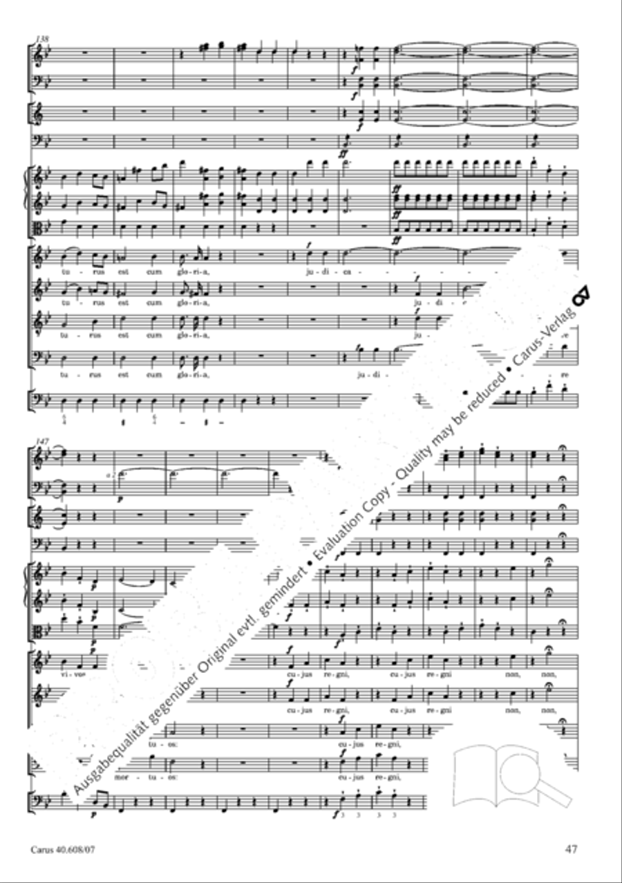 Missa Sancti Bernardi von Offida in B 4-Part scores gallery preview page 62