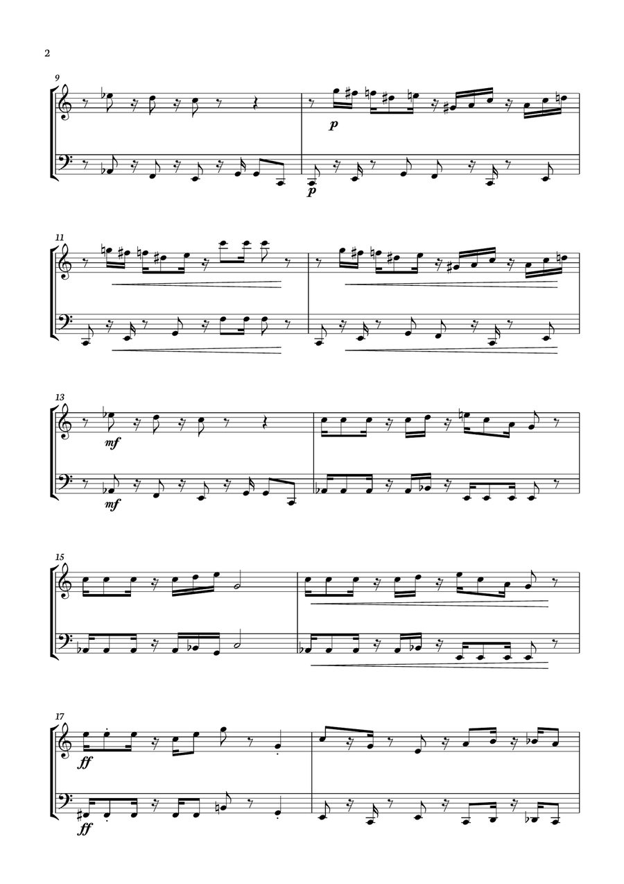 Super Mario Bros. Opus Oboe scores gallery preview page 2
