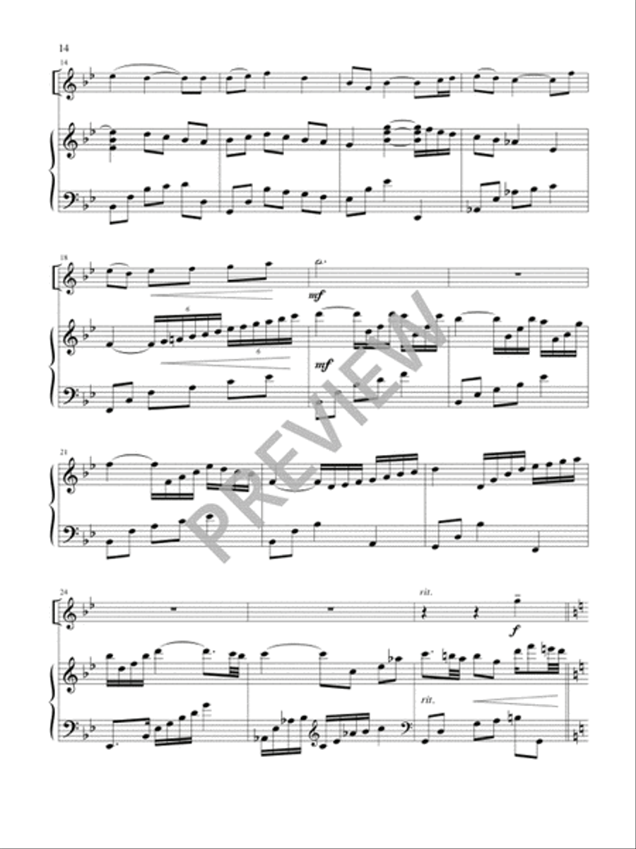 Miniatures for Solo Instrument and Piano Viola scores gallery preview page 15