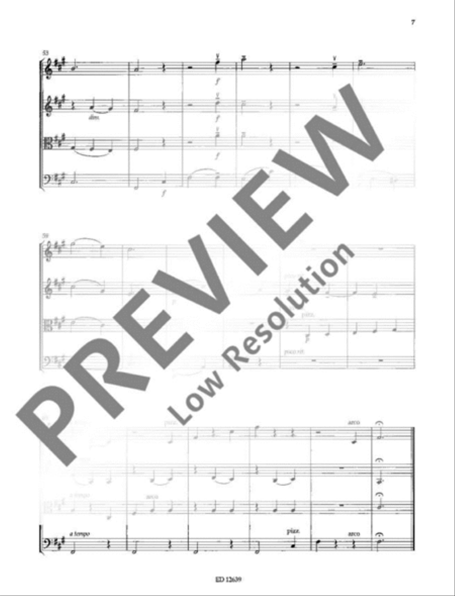 Beautiful Dreamer String Quartet scores gallery preview page 10