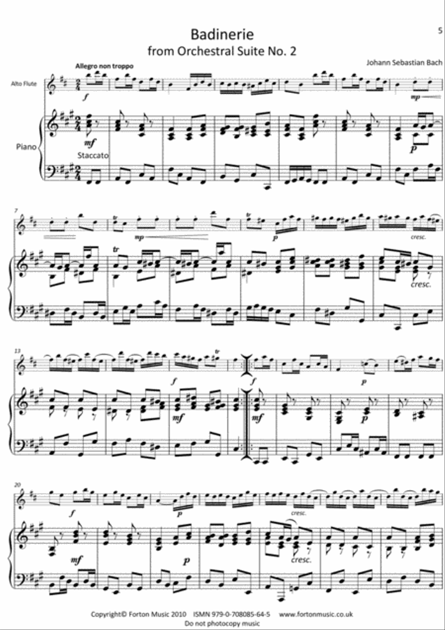 Solos for Alto Flute Book 2 Flute Solo scores gallery preview page 5