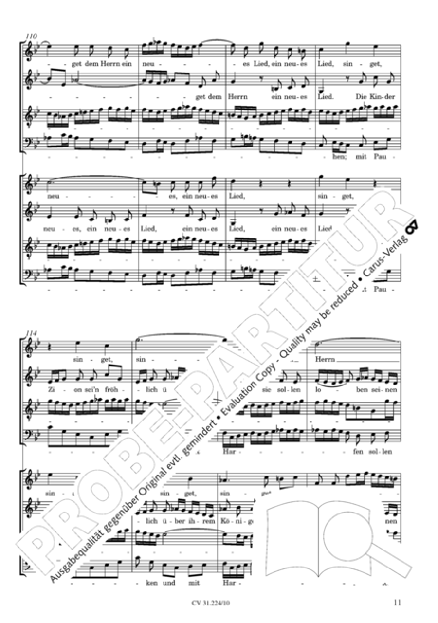 The complete motets (without Bc) Choir scores gallery preview page 18