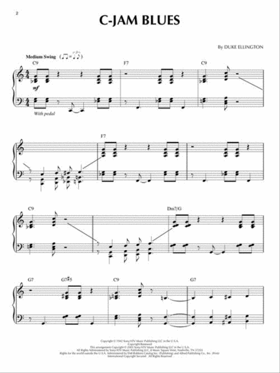 Duke Ellington Piano Solo scores gallery preview page 5