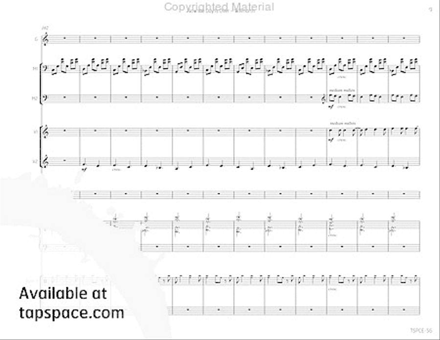Now the Day Is Over Now the Day Is Over Percussion Ensemble scores gallery preview page 14
