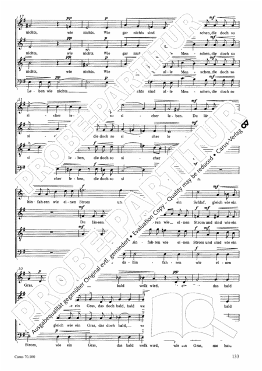 Geistliches Chorbuch der Romantik Choir scores gallery preview page 134
