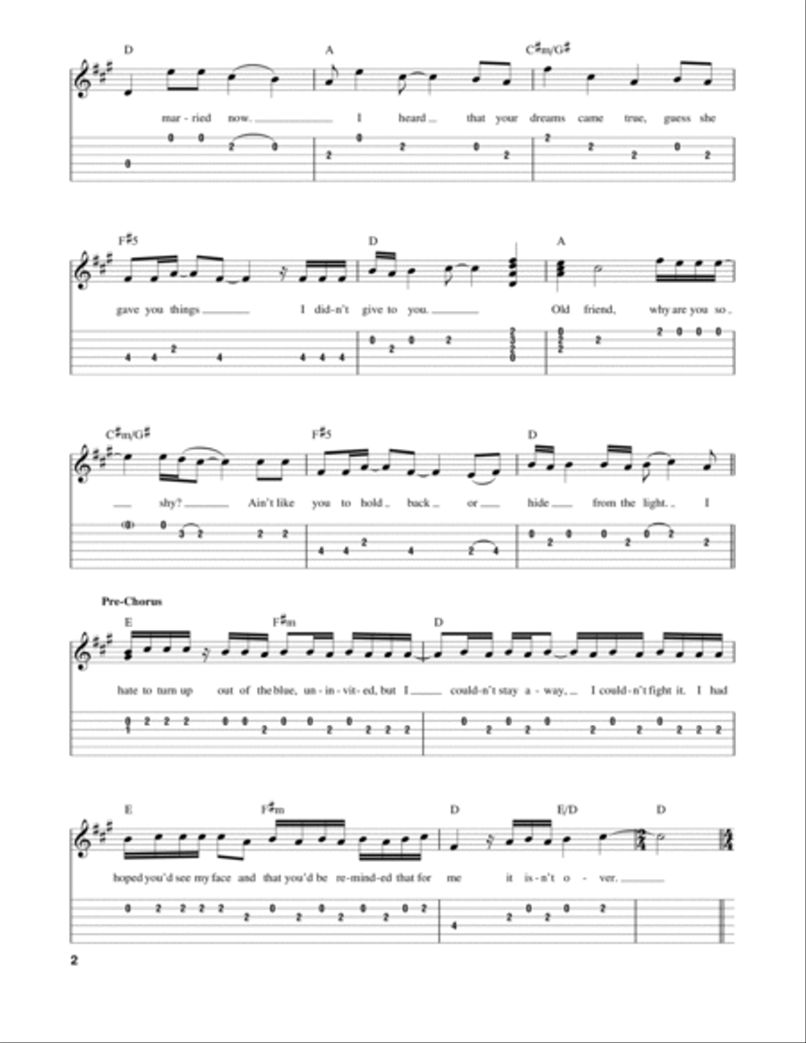 Someone Like You Acoustic Guitar scores gallery preview page 2