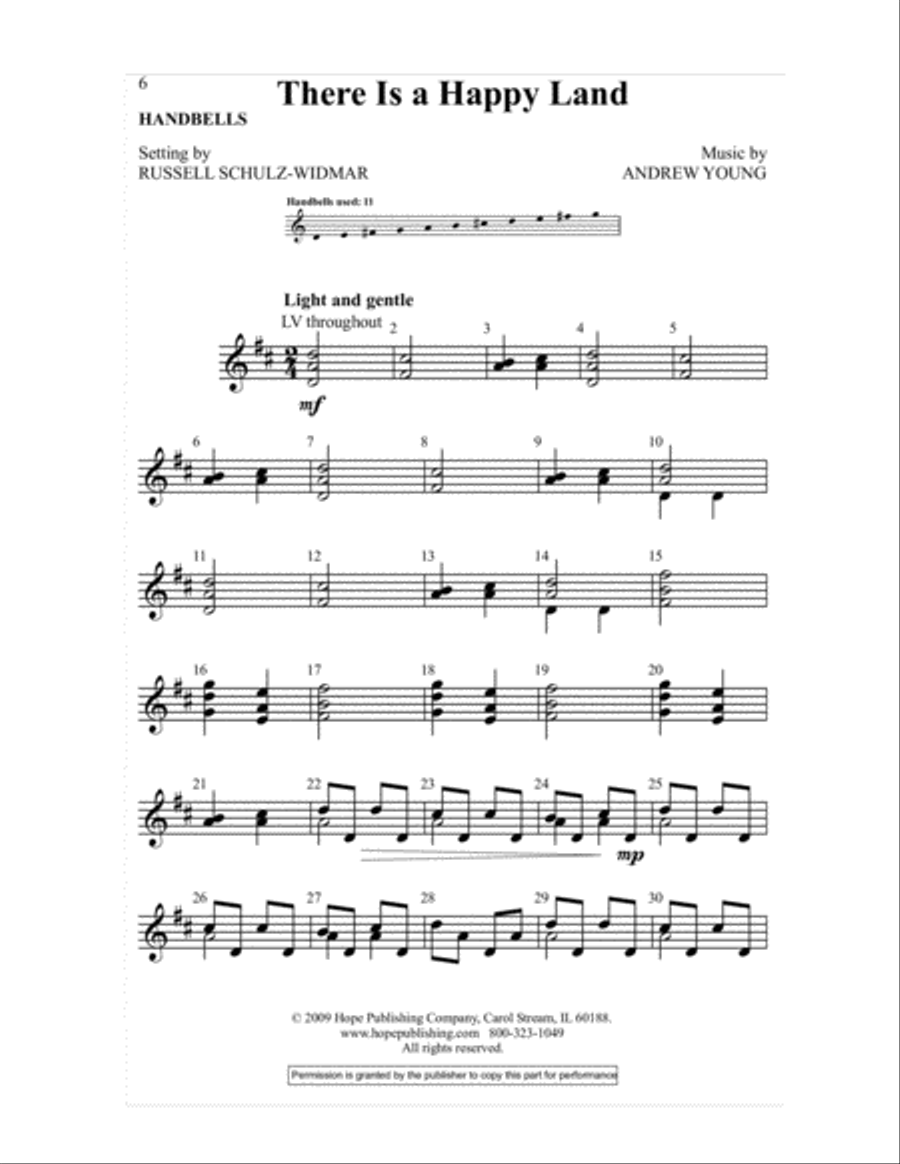 There Is a Happy Land 3-Part scores gallery preview page 6