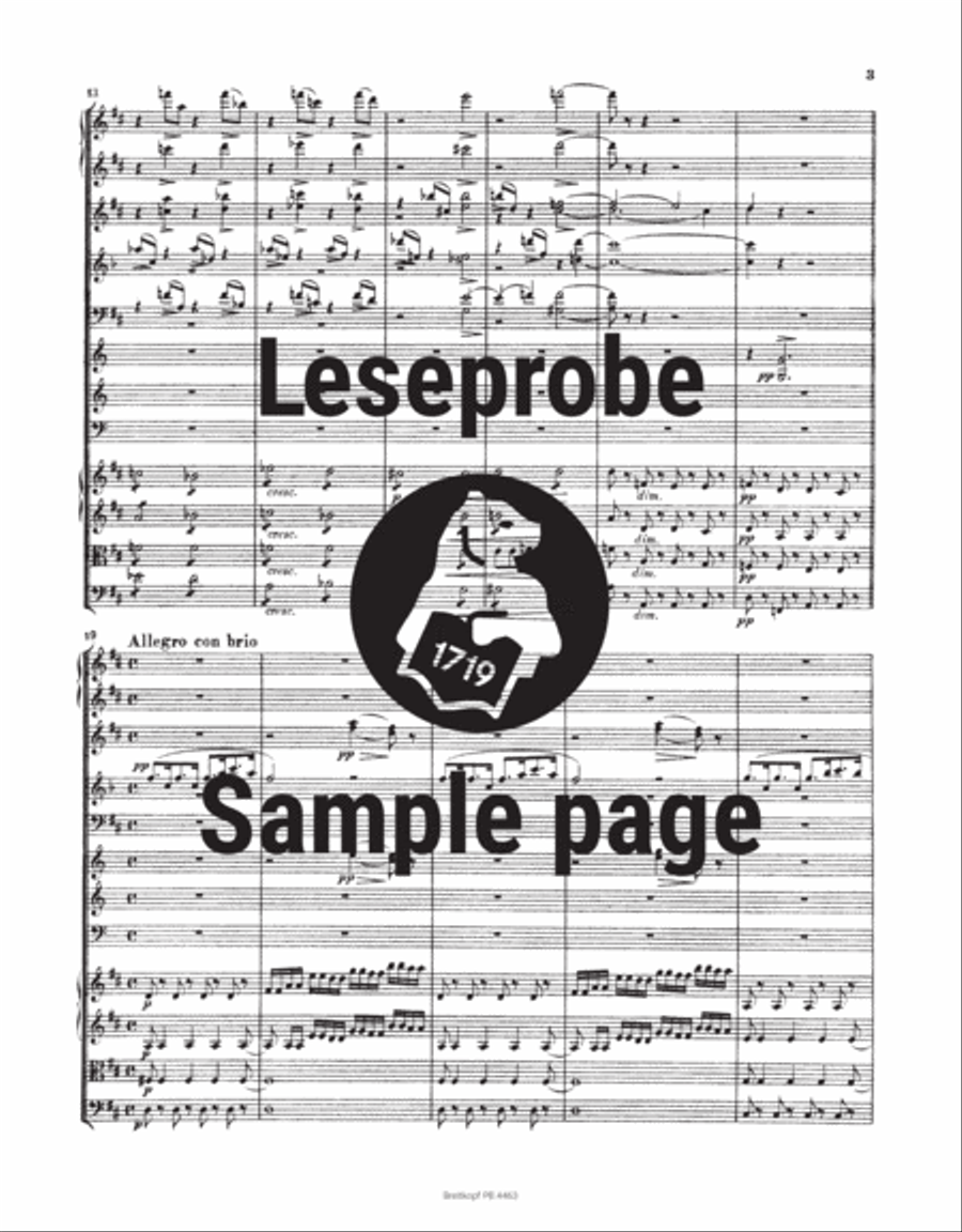 Symphony No. 3 in D major D 200 Orchestra scores gallery preview page 4