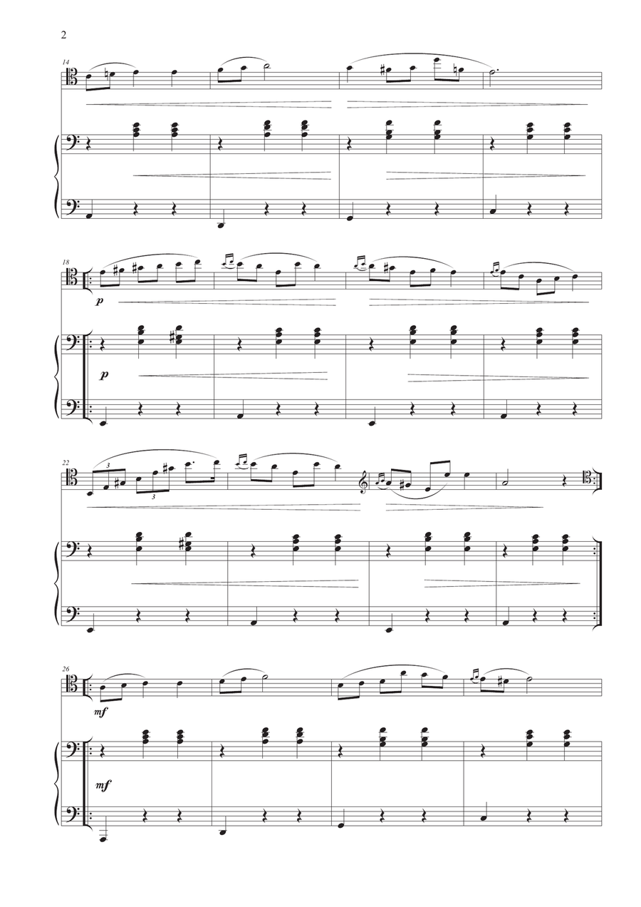 Waltz No. 19 in A Minor for Cello and Piano Piano scores gallery preview page 4