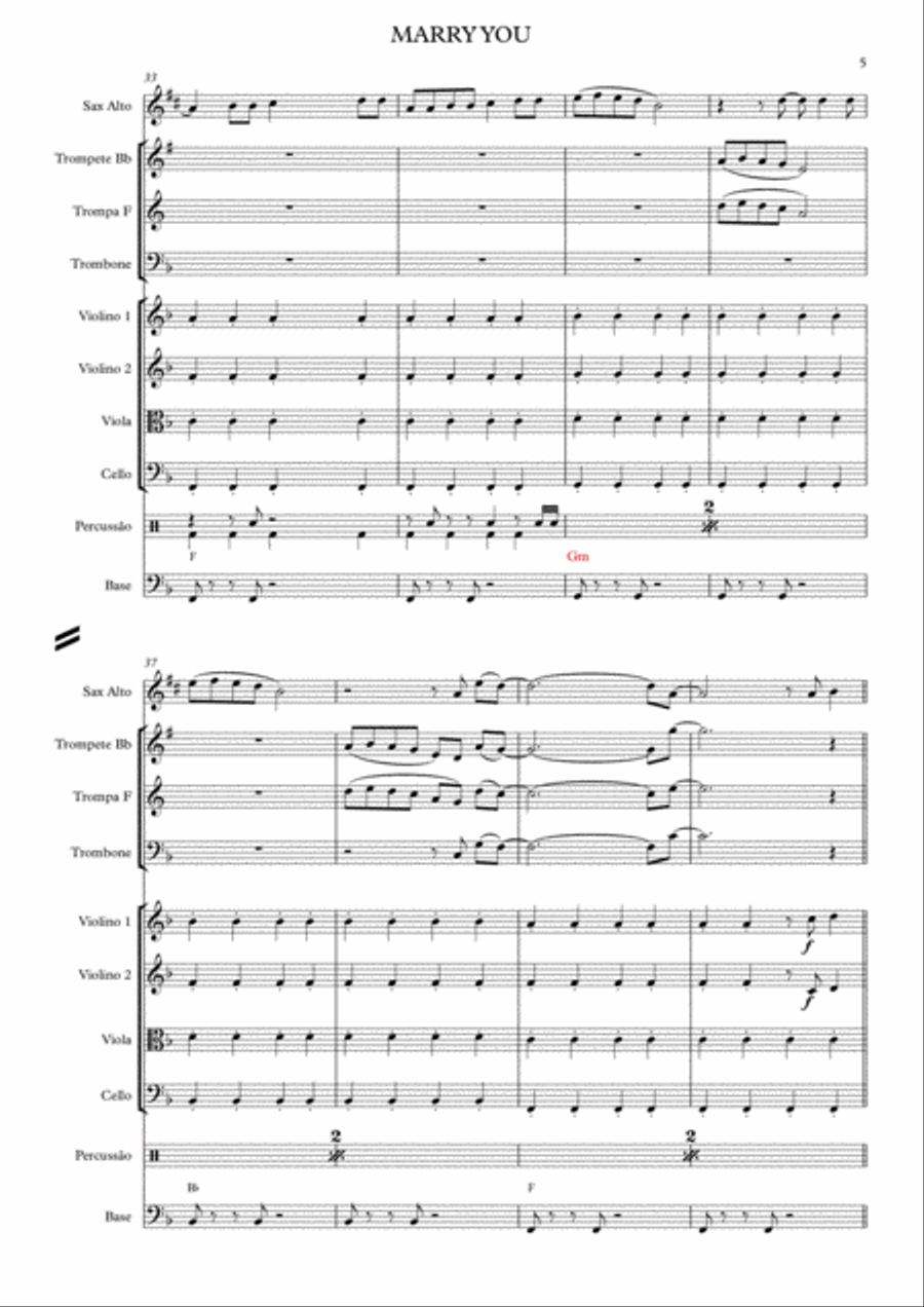 Marry You Large Ensemble scores gallery preview page 5