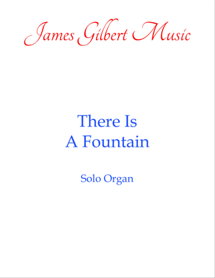 There Is A Fountain Organ Solo scores gallery preview page 1