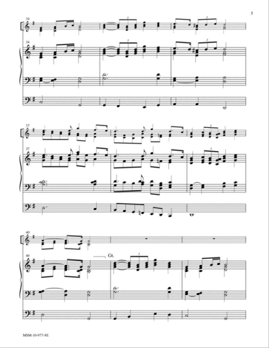 Processional in G Trumpet Trio scores gallery preview page 5