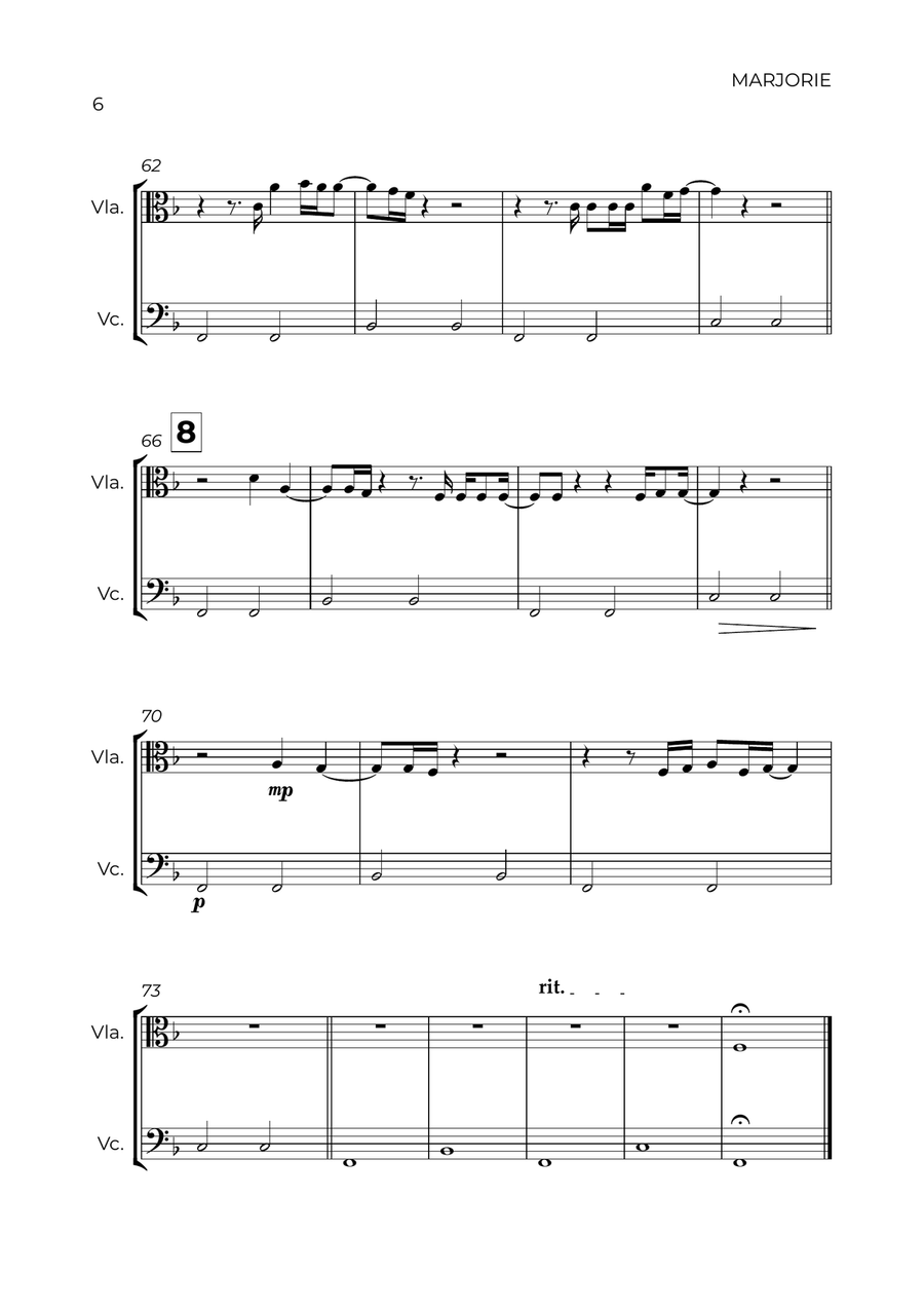 Marjorie String Duet scores gallery preview page 6