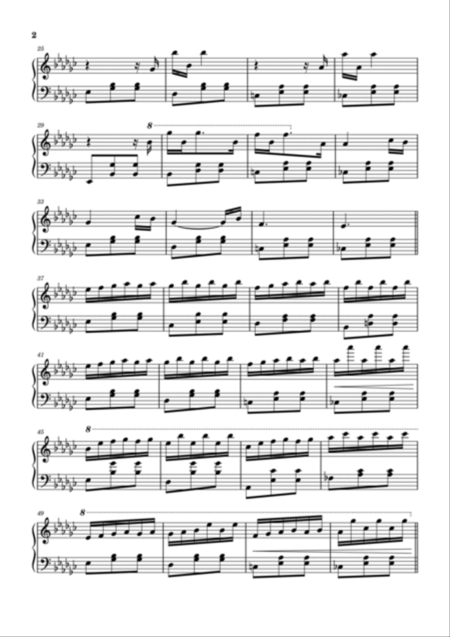 Evgeni's Waltz Piano Solo scores gallery preview page 2