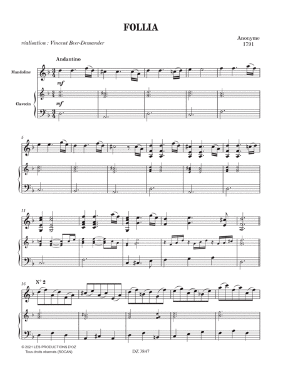 Follia Mandolin scores gallery preview page 4
