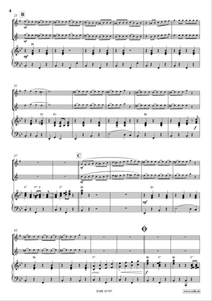 Die Zwei Schlingel Tenor Saxophone scores gallery preview page 6