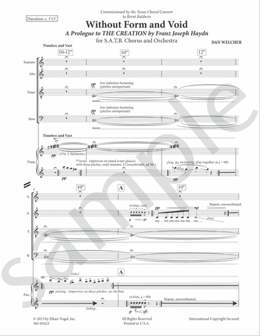 Without Form and Void 4-Part scores gallery preview page 4