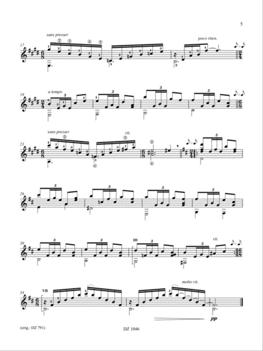 La guitare dans tous ses états, vol. 6 Classical Guitar scores gallery preview page 5